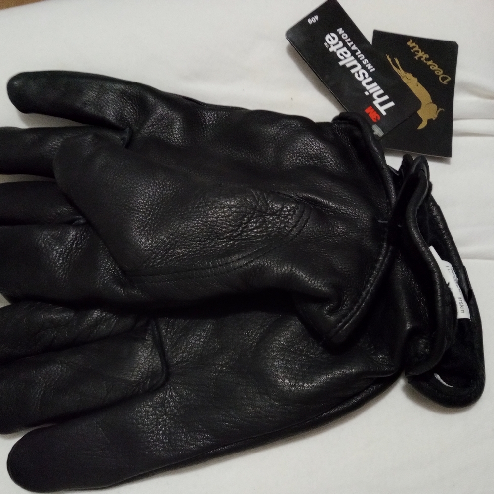 Deerskin insulated gloves